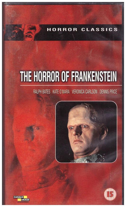 The Horror Of Frankenstein on VHS from Canal+ Image/Warner Bros (S039135)