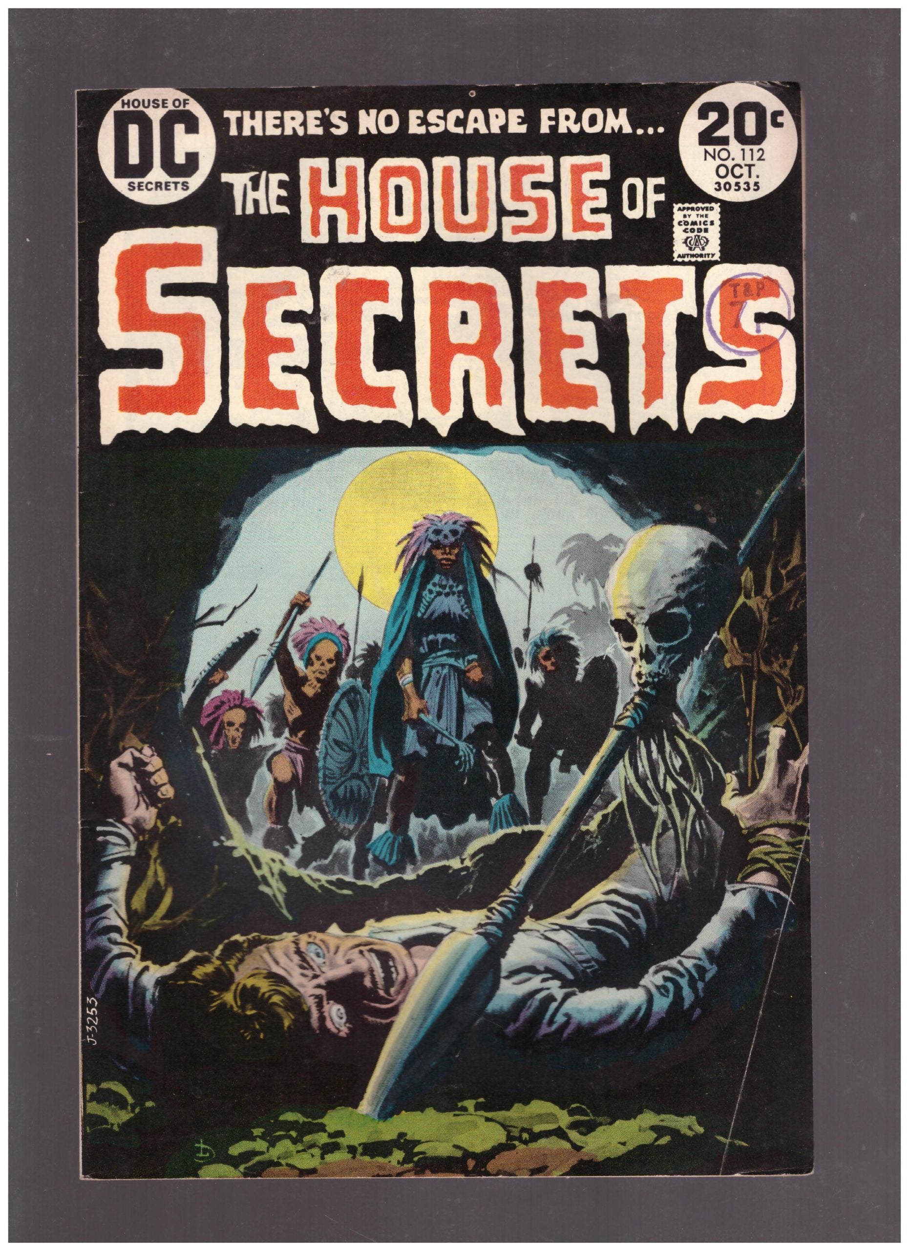 The House of Secrets #112 October 1973, vintage horror comic, DC Comics 1973, Abel House of Secrets, DC Bronze Age horror anthology