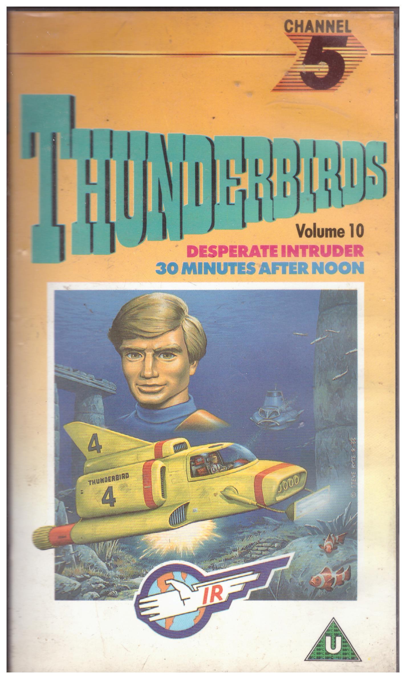 Thunderbirds Volume 10 VHS, Thunderbirds retro VHS, Thunderbirds sci-fi series, Channel 5 VHS