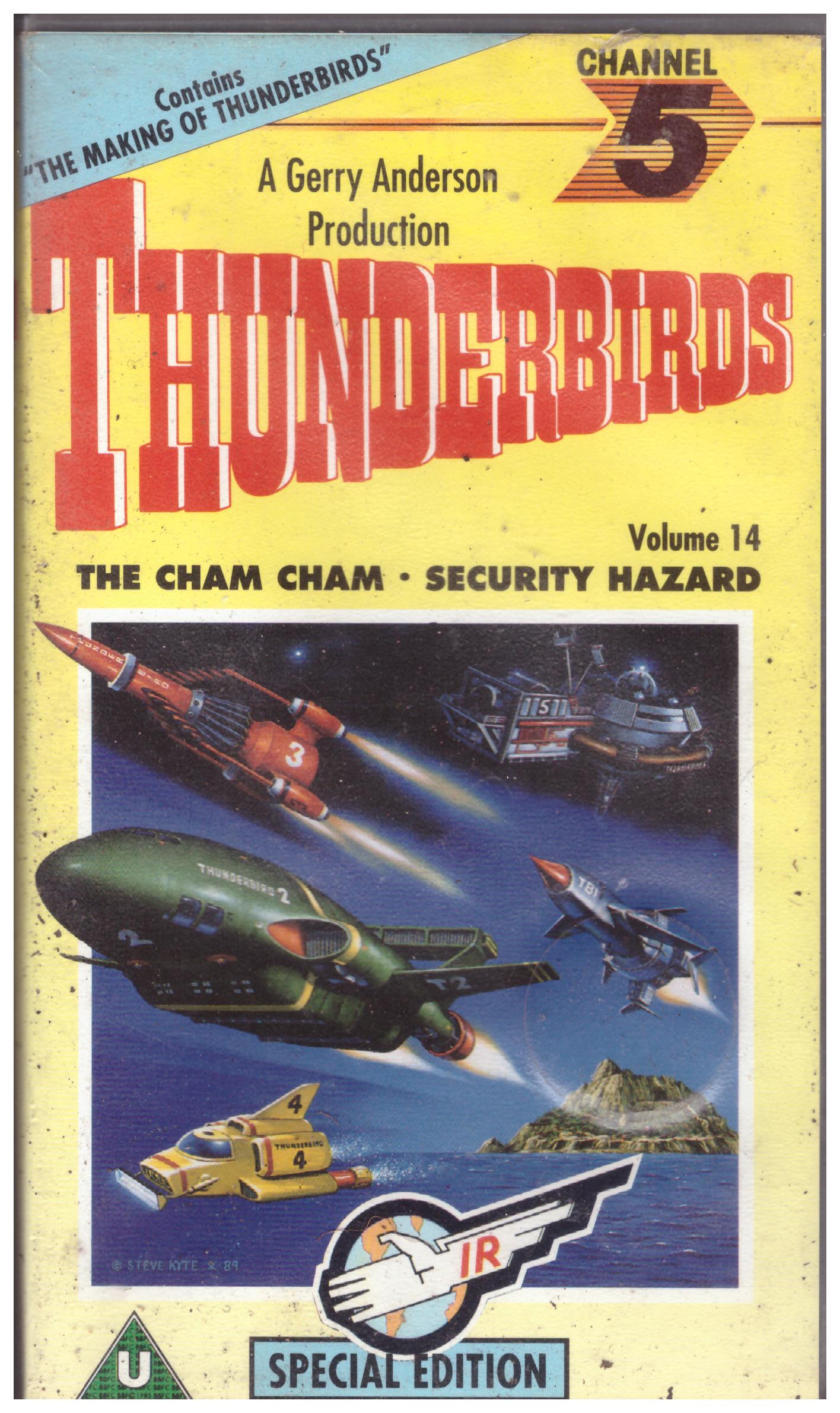 Thunderbirds Volume 14 VHS, Channel 5 VHS CFV 05442, Thunderbirds collectible VHS