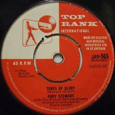 7" 45RPM Tunes Of Glory/ The Battles O'er by Andy Stewart from Top Rank