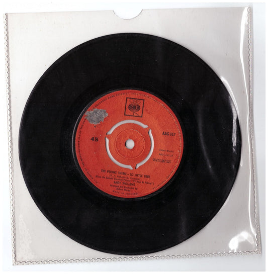 7" 45RPM The Peking Theme - So Little Time/Hopeless by Andy Williams from CBS