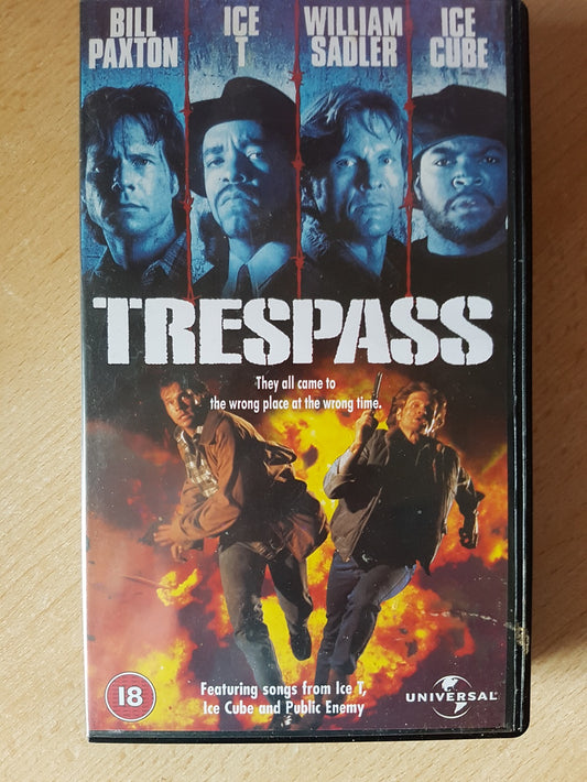 Trespass VHS from 4 Front Video (044 9293)