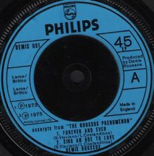 7" 45RPM Excerpts From The Roussos Phenomenon EP by Demis Roussos from Philips