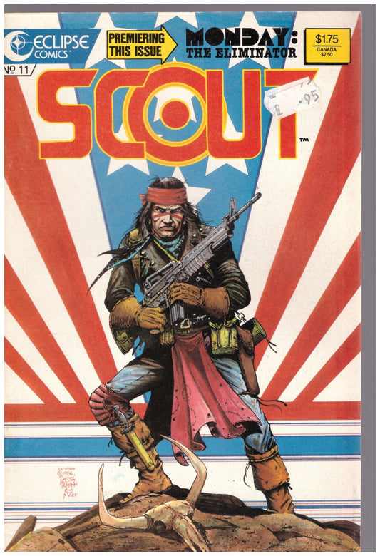 Scout No. 11, Eclipse Comics issue, vintage Scout comic, comic book artwork