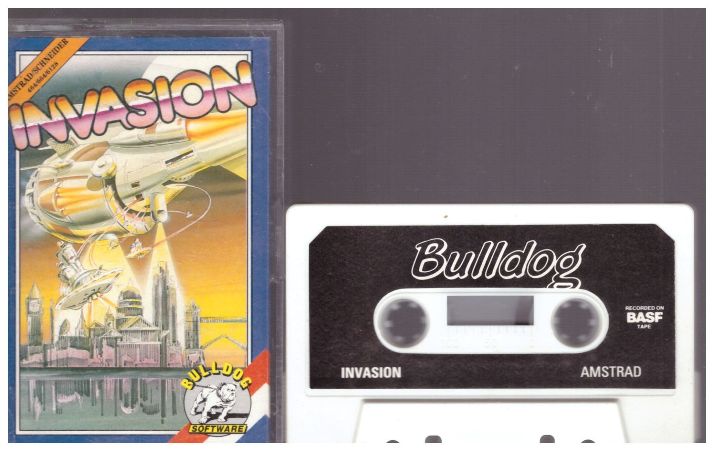 Invasion for Amstrad CPC from Bulldog Software (BA 0168)