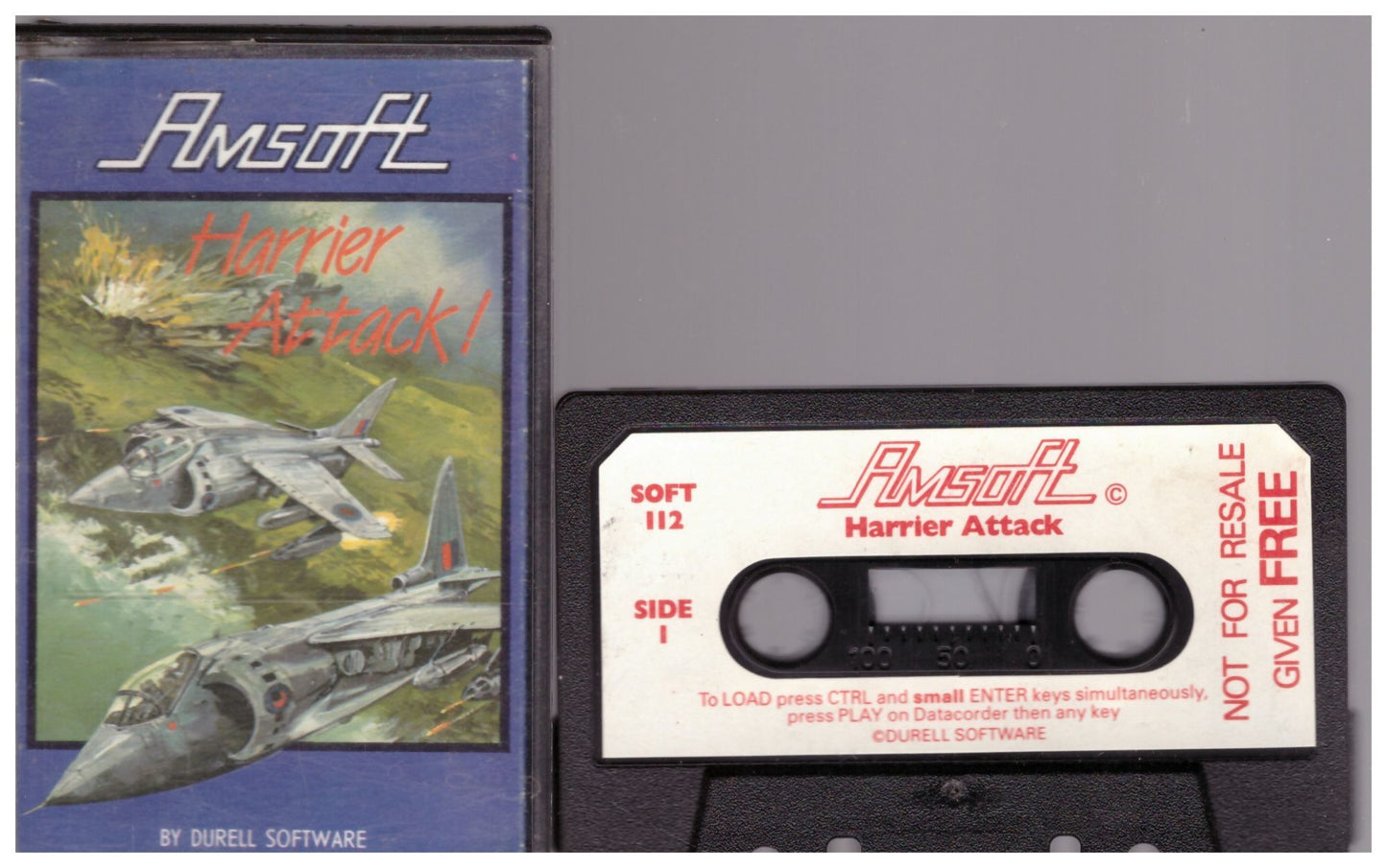 Harrier Attack for Amstrad CPC from Amsoft (SOFT 112)