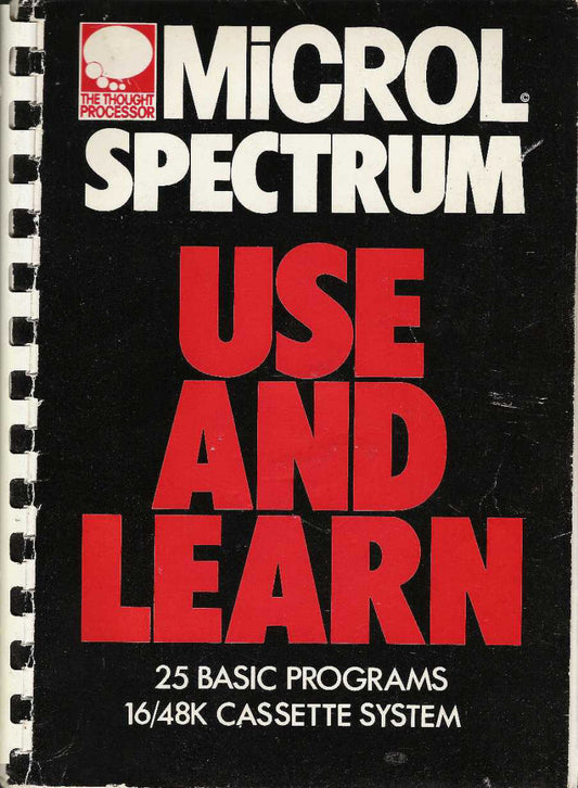 Use And Learn Book for ZX Spectrum from Microl