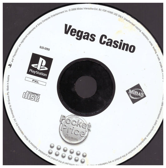 Vegas Casino PAL for Sony Playstation 1/PS1 from Midas