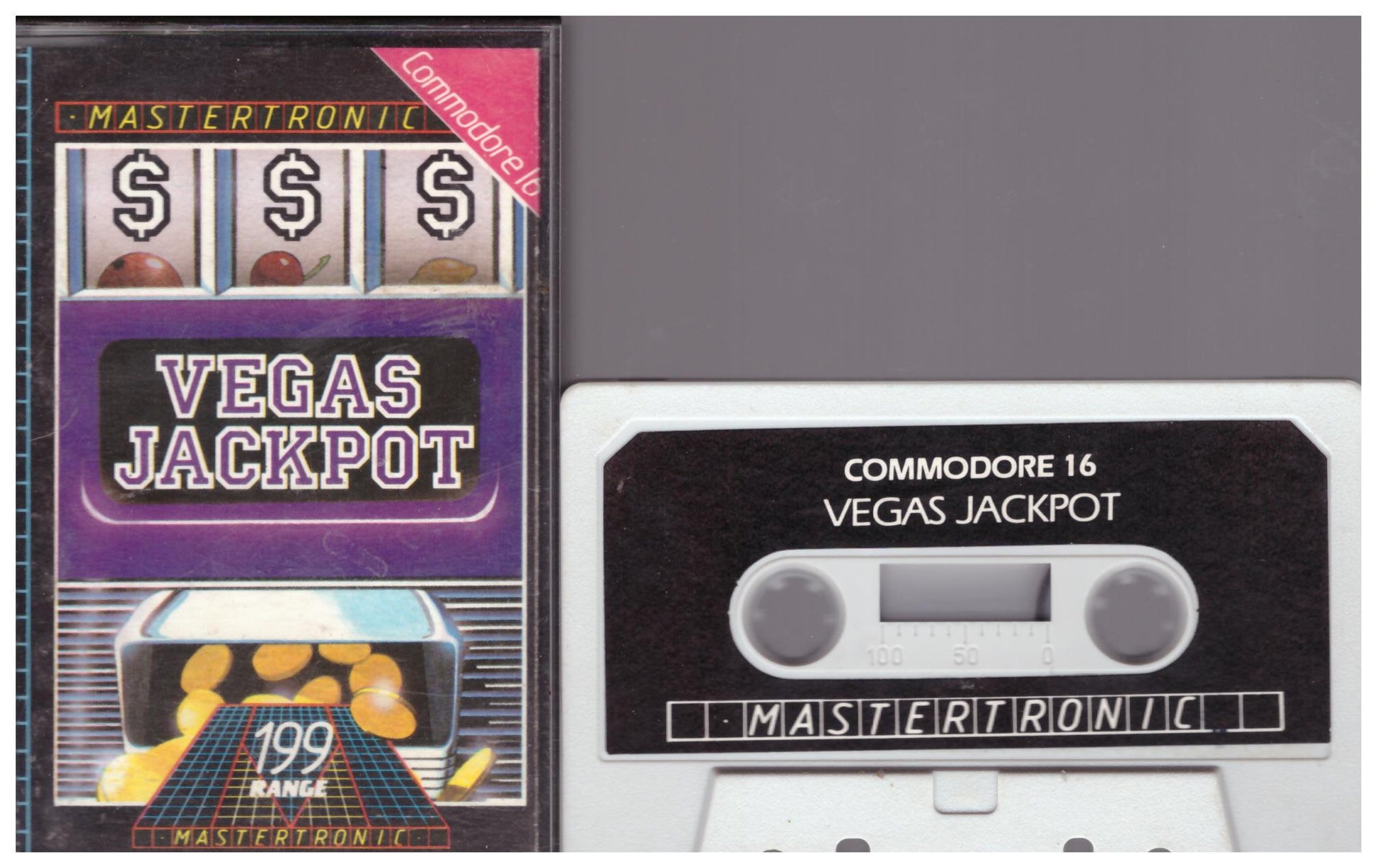 Vegas Jackpot for Commodore 16/Plus 4 from Mastertronic (2C 0002)