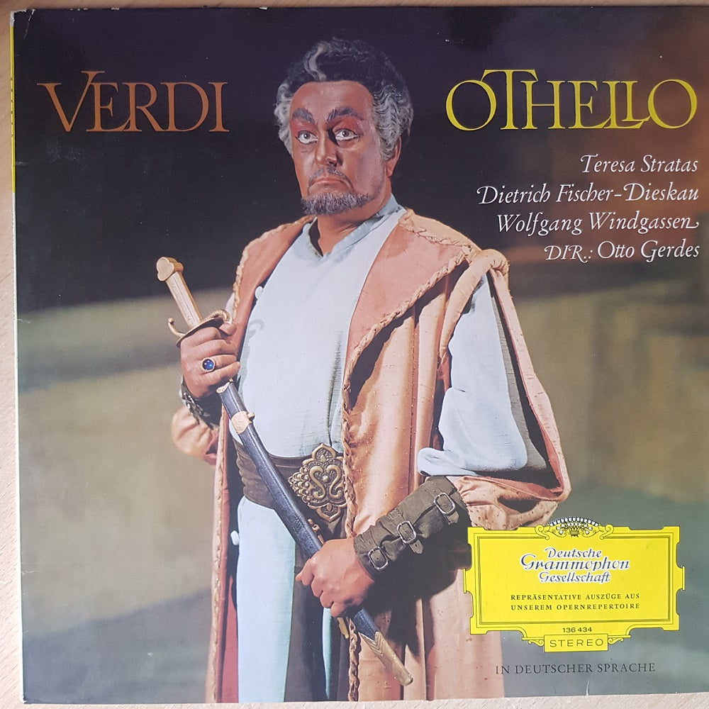 Verdi: Othello by Teresa Stratas/Dietrich Fischer-Dieskau/Wolfgang Windgassen/Otto Gerdes from Deutsche Grammophon Gesellschaft (136 434)