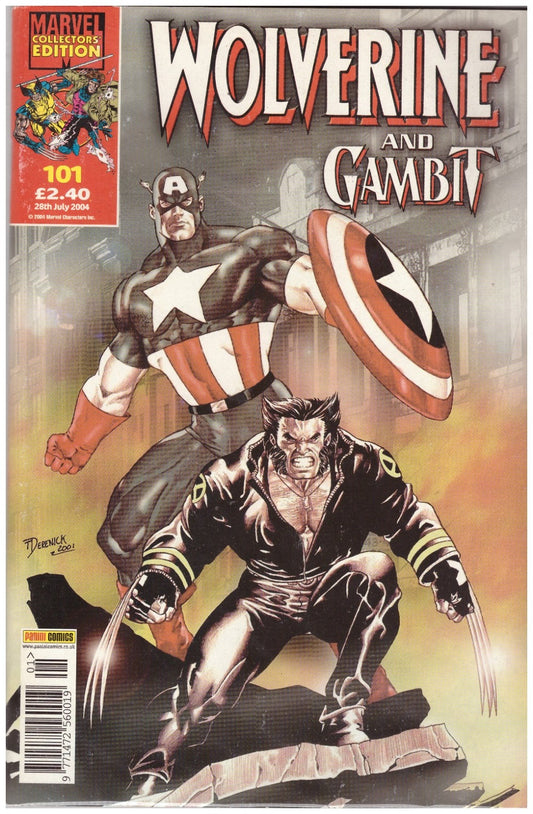 Wolverine and Gambit #101 comic from Marvel/Panini Comics UK