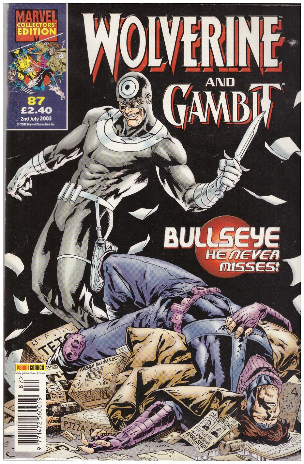 Wolverine And Gambit #87 from Marvel/Panini Comics UK