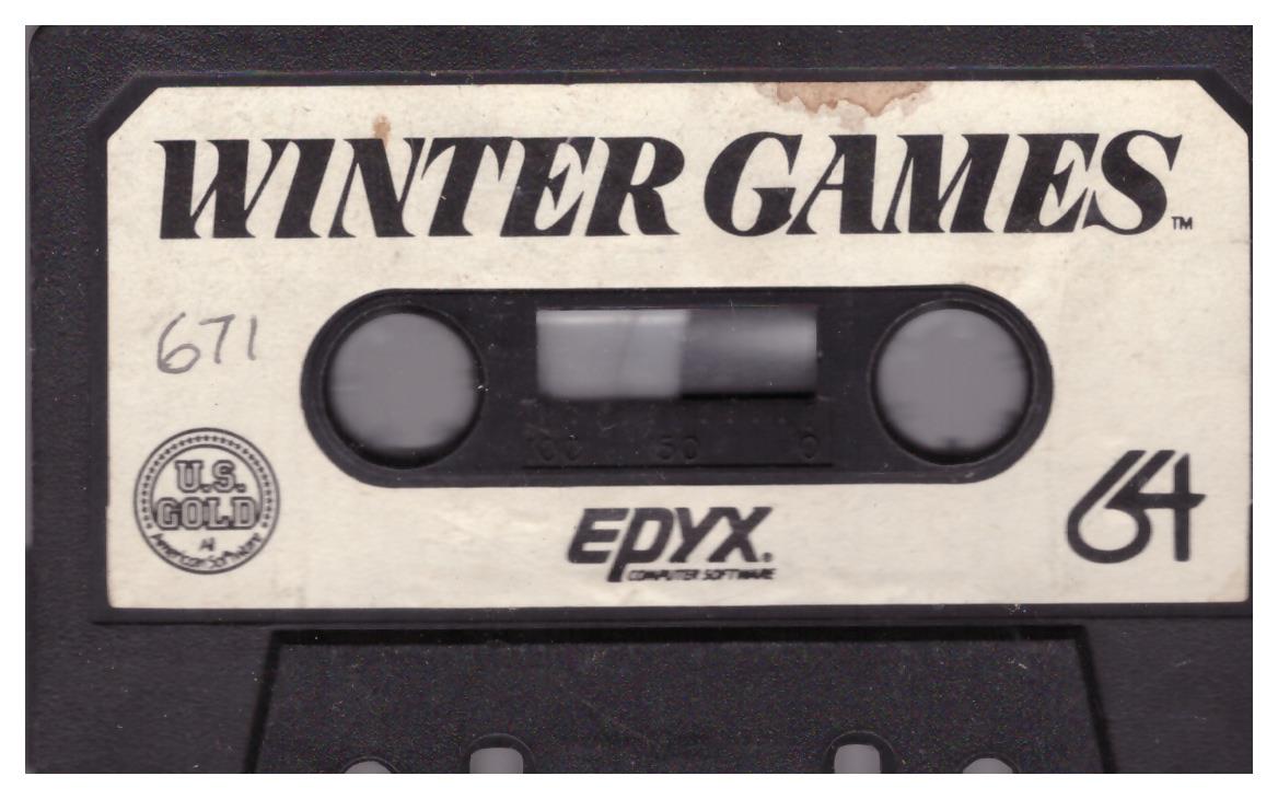 Winter Games Tape Only for Commodore 64 from U.S. Gold