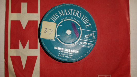 7" 45RPM Warmed Over Kisses (Left Over Love)/Walk A Lonely Mile by Brian Hyland from His Masters Voice