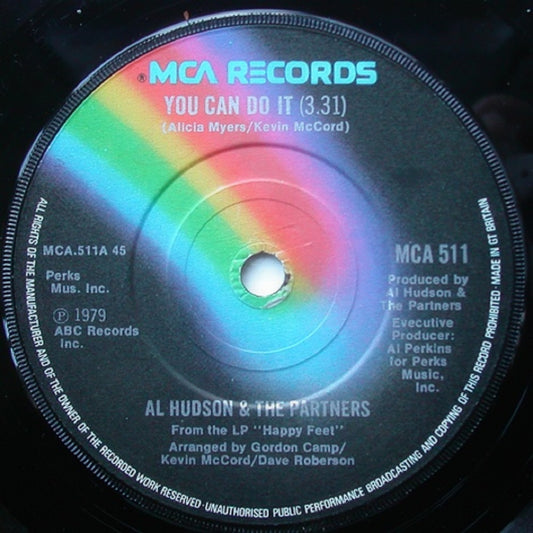 7" 45RPM You Can Do It/Happy Feet by Al Hudson & The Partners from MCA Records