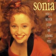 7" 45RPM You'll Never Stop Me Loving You/Instrumental by Sonia from Chrysalis