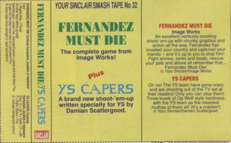 Your Sinclair Smash Tape No. 32 for ZX Spectrum