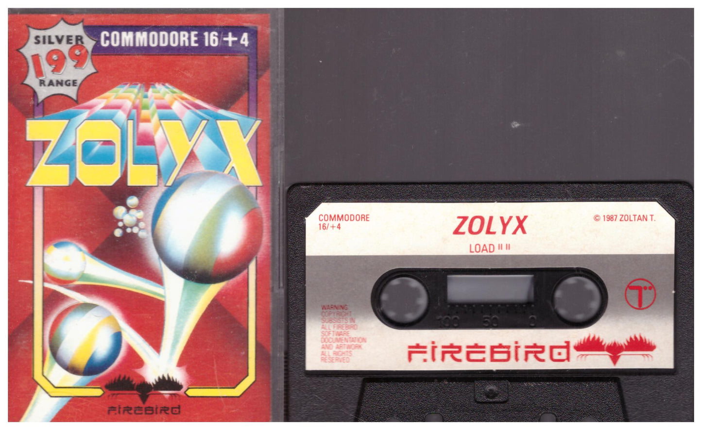 Zolyx for Commodore 16/Plus 4 from Firebird